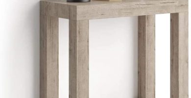 mesa consola extensible mobili fiver first cerrada encina