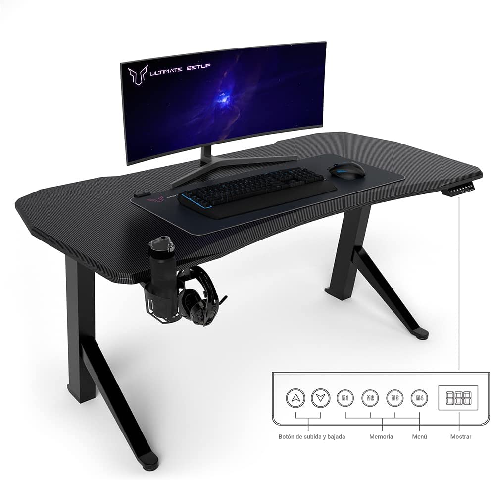 standing desk frame de mesa ajustable en altura con motor electrico y tablero para gamer y monitor para gamer