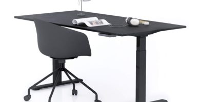 Escritorio Mobili Fiver Clara Negro con Silla