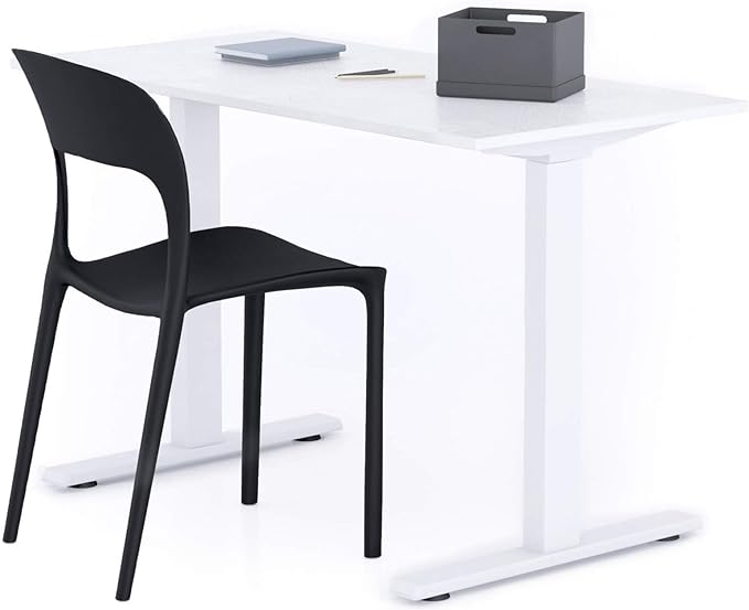 Mobili Fiver Clara Negra con Patas Negras Fija de 140cm x 60cm